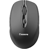 Classone CBT10 Bluetooth + 2.4 Ghz Şarj Edilebilir Kablosuz Mouse - Siyah
