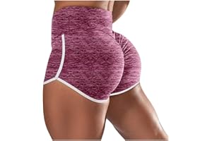 Luckywaqng Pole Dance, abbigliamento elasticizzato a vita alta, per allenarsi, yoga, corsa, yoga, neon, sexy