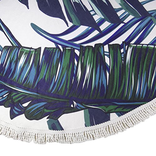 OLIPHEE Rund Strandtuch Mandala Handwerk Quaste Boho Stil Strand Yoga Matten Schal Tapestry Tischdecke Picknickdecke Pattern 19 - 4