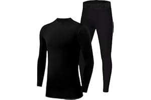 PowerLayer Jungen Performance Kompressions Set - Langarm Thermo Shirt & Leggings