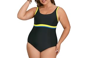 Veranohub Women Sports One Piece Swimming Costume Racerback Swimsuit Body Shaping Swimwear