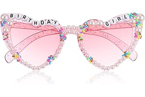 APLZGMG Birthday Glasses for Women Girls, Pink 'Birthday Girl' Sunglasses for Birthday Party Gifts Accessories Favors