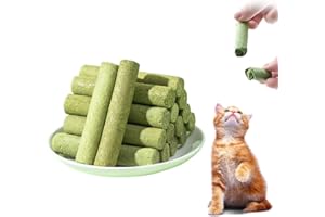 WeddHuis 10 Pcs Snack per Gatto, 50g Snack Liofilizzato con Erba Gatta per la Pulizia dei Denti