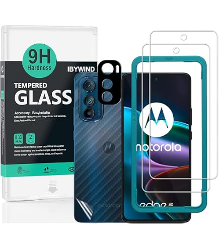Pellicola Vetro Temperato 9H Per MOTOROLA EDGE 30 FUSION - Trasparente Ultrachiaro Con Kit Applicazione