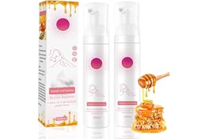 WDKXCN Haarentfernungsschaum Belle Body, Bienenwachs Enthaarungsschaum, Sanftes Body Enthaarungsspray, Wirksame Schmerzlose Haarentfernung Schaum für Frauen und Männer(100 Ml, 2PCS)﻿