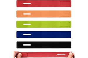 EODKSE Set de 5 Correas Elásticas para Cañas de Pescar - Accesorios de Pesca con Soporte para Cañas y Cinturón Ajustable para una Mejor Sujeción,