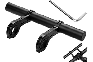 LSUO BAOFU 20 cm manillar de bicicleta elevación, extensión del manillar de bicicleta, accesorios para bicicleta, distanciador, manillar de bicicleta, extensión de manillar, adecuado para linterna, smartphones