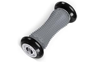 H&S Rullo Massaggio Piedi - Rullo Massaggiante per Piedi Leggero e Portatile - Massaggio Fascite Plantare - Massaggiatore Plantare Ergonomico - Massaggia Piedi - Grigio