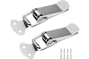 ORTAVA Catelves zapięcie zaciskowe ze stali nierdzewnej, zamknięcie zatrzaskowe, do drzwi, okien, szafek i pokrywy skrzynki, 2 sztuki