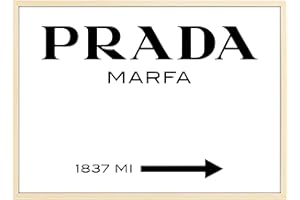 ^RTERBY'S Poster Marfa con Cornice - Orizzontale - varie dimensioni vari colori Made in Italy - riferimento all’opera d’arte di critica al consumismo di Marfa (Texas) (Cornice Colore Legno, 30x40)
