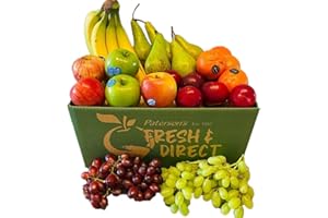 PATERSON'S EST. 1993 FRESH & DIRECT Fresh Fruit Box | Perfect for Businesses | Deluxe Fruit Box for Convenient Fresh Food Deliveries