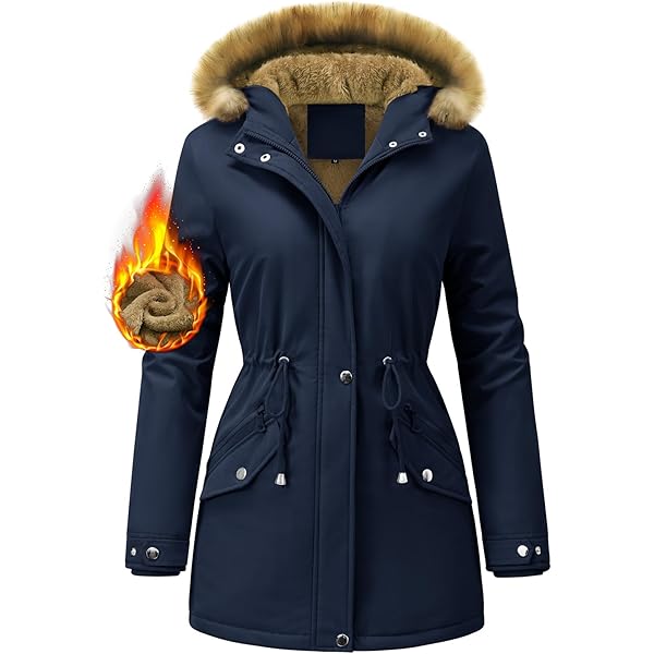 Doudoune Longue Coupe-vent Manteau D'hiver Femme Tuopuda - Long Matelassé Avec Capuche - Coupe-vent Chaud - Poches Latérales Manteau Matelassé