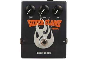 GOKKO GK-24 SilverFlame Overdrive Guitar Effects Pedal for Electric Guitar