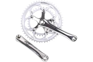 SunRace R9, Biela 2 x 9 V Corsa Compract Unisex Adulto, Plata, 34-50D