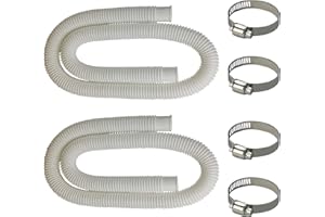 MEZYJIUCOM Swimming Pool Replacement Hoses 2pcs, Pool Pump Replacement Hose 1.25" Diameter 59”Long - Filter Pump Hose for Filter Pump 330 GPH, 530 GPH, and 1000 GPH
