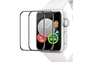 Cable Leader 2 Stück Schutzfolie für Panzerglas für Apple Watch Series 4/5/6/SE 40mm, Ultra-Klar Full Screen Keine Blasen Apple Watch 6 40mm Displayschutz, Frei von Staub iWatch 5 40mm Schutzglas