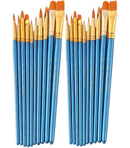 Lot De 3 Pinceaux Jumbo Mont Marte - Multicolore - Pour Peinture Acrylique, Gouache, Aquarelle - Enfants Et Adultes
