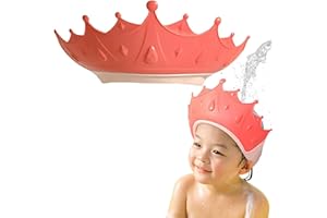 AMBOLIO Prysznic Czapka dla dziecka,Kapelusz Prysznic Dzieci,Osłona Prysznicowa Dzieci,Regulowana Słuchawka Łazienkowa dla Dziecka,Dzieci Prysznic dla Oczu, Uszy i Twarzy.