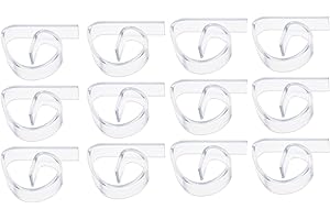 QUALDESN 12 PCS table cloth clip，Reusable Plastic Tablecloth Table Cover Clips Holder Clamps for Party Picnic Clear Excellent Quality and Popular,Weddings Picnics and Parties Windproof and Table Cover Clamps