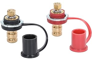 Odorkle Kit de Borne de Charge Bornes de Borne de Batterie 250A Accessoires de Borne de Chargeur de Batterie pour Automobiles, Camping-cars et Navires