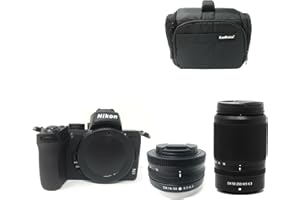 KamKorda Camera Bag + Z50 Mirrorless Digital Camera with 16-50mm + 50-250mm Lens 20.9MP DX-Format CMOS Sensor, UHD 4K Video, Built-In Wi-Fi and Bluetooth, Tilting Touchscreen + 2 Year Warranty