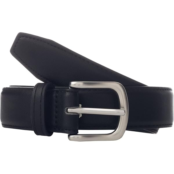 Ceinture Enfant Cuir Véritable 24 Mm – Noire Ou Marron | Taille 36 à 76 Cm – Idéale École, Mariage, Occasions