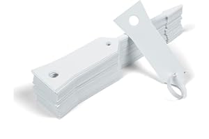 ADESIVI VICENZA Resistente Etichette Targhette per Piante Etichetta di Plastica Scrivibili, Cartellini Marcatori per Chiavi, Made in Italy