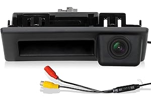Podofo Manija del Maletero del Coche Cámara Trasera 170 Grados HD Cámara Trasera Visión Nocturna Asistencia de Aparcamiento Marcha atrás para Audi para VW Tiguan/Golf/Jetta/Passat/Touran/Touareg