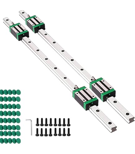 Lot 2 Rails Linéaires HGR20 1000 Mm + 4 Blocs HGH20CA – Guide Linéaire CNC, Imprimante 3D, DIY Précis