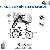 Su Ge&ccedil;irmez Bisiklet Brandası 26-28-29-jant Uyumlu Branda,&ouml;rt&uuml;