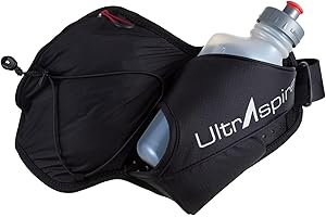 UltrAspire Essential Bottle Pack Trinkgürtel – 2.0 Pitch Black, Universal (Taillenumfang: 71,1 cm - 101,6 cm)