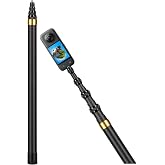 3mt 300cm Carbon Fiber G&ouml;r&uuml;nmez Hayalet &Ccedil;ubuk Invisible Stick Insta360 X X2 X3 X4 X4 Air X5 X6, ONE RS, GO 3, One X, Evo DJI 