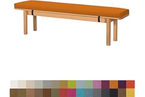 DQWJYYDS Cuscino per panca da giardino 40x45x5 CM Cuscino imbottito per panca sedie a sdraio altalena patio interno panche da giardino esterne Sedili Pranzo Per Cucina,Arancia