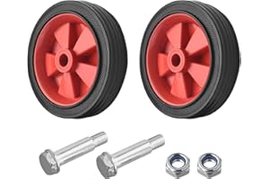 Cloudpower 2 ruote di ricambio per compressore d'aria completo di viti, facili da installare, versatili, assorbenti, antiscivolo ruote di ricambio di rinforzo per compressore d'aria (12,7 cm)