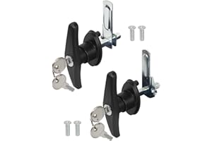 Quality Life L&R Schloss für LKW-Kappe, Camper-Shell, T-Griff, Ersatzteile, LKW-Bett-Topper, Türverriegelungsset, Zubehör mit Schlüsseln