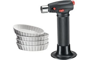 Küchenprofi 1928001005 Kit à crème brûlée 5 extracteurs Eco, Porcelaine, Blanc, 5 unités