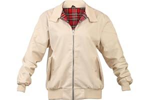SKYTEX UK Harrington Jacket Classic/Retro/Mod/Scooter by SKYTEXUK, 10 Colours, Sizes XS - 8XL
