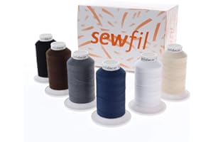 SEWFIL Home - Polidacor 120 - Pack de conos de hilo de coser de poliéster - Pack de bobinas de 1.000 metros (Mix 61 - Basics)