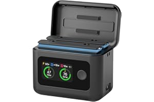 Honseadek Hub di ricarica per Insta X5-27W Hub di ricarica rapida con display a LED per batteria Insta 360 X5 - Capacità di ricarica bidirezionale con cavo di ricarica di tipo C