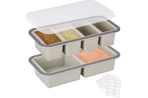 Iyxeo Frysformar i silikon med lock, 2-pack, 250/500 ml, grå | BPA-fri silikon med metallram, 250/500 ml per fack, läckagesäk