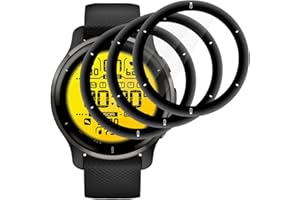 Beukei Panzer Schutz Glas für Garmin Venu 2 Plus, 3 Stück Glasfolie[3D Vollständige Abdeckung][Fingerabdruck kompatibel][9H Härte] Screen Folie Protector