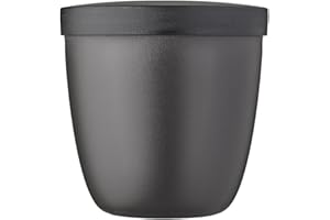 Mepal - Snackbox Ellipse - Lebensmittelbehälter zum Aufbewahren und Transportieren von Snacks - geeignet für Gefrierschrank, Mikrowelle & Spülmaschine - 500 ml - Nordic Black
