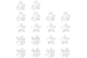 MEMOFYND 9 paia di orecchini trasparente in plastica, ipoallergenici, orecchini invisibili, Resina