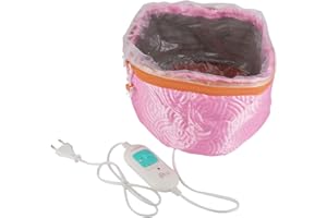 Ulable La Gorra Para El Cuidado Del Pelo,Tratamiento Térmico Para Cabello Eléctrico,Cuidado del Cabello en el Hogar (Rosa)