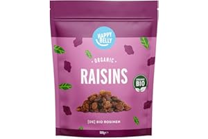 Marque Amazon - Happy Belly Raisins secs biologiques, 1 x 500g
