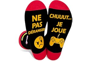 ZREBCLEY Chaussettes Gamer Gambling Unisexe Rigolotes Humour Coton Fantaisie 39-46,Cadeau Original Pour Anniversaire, Noël et La Saint Chaudes Noël Fête des Mères pour Femme Cadeau Pour la fête Des Pères
