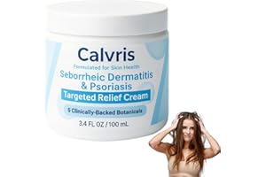 WENCHRISDT Calvris Advanced Seborrheic Dermatitis & Psoriasis Treatment Cream, Calvris Scalp Relief Balm, Beard Recovery Cream, Natural Ingredients, for Soft and Soothed Scalp and Skin (1 Bottle)
