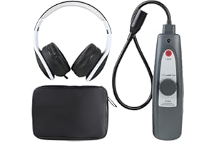 LUTIFIX Détecteur de Fuite à ultrasons, Outils de détection de Fuite, détecteur de Fuite d'air 40 kHz ± 2 kHz, détecteur de Bruit Automobile avec Casque, capteur Sensible à sonde 420 mm
