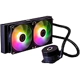 Cooler Master MasterLiquid 240L Core ARGB Dissipatore a Liquido per CPU - Pompa Gen S a Doppia Camera, Radiatore Superiore e 