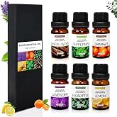 SKY-TOUCH Essential Oils Set, Premium Pure Oil for Diffusers, 100% Therapeutic Grade Aromatherapy Oils, Sandalwood, Sweet Ora